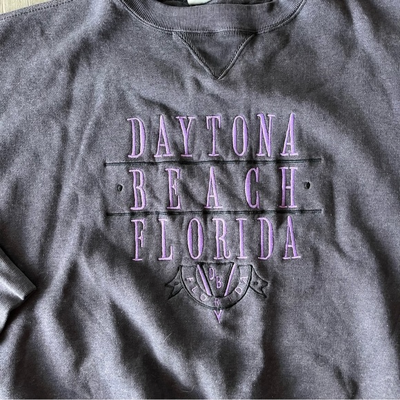 Vintage Daytona Beach Florida Men's Large Crewneck 90s Sweatshirt - Picture 9 of 9